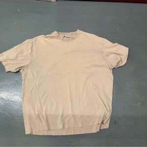 Zara soft Beige Short Sleeve T-Shirt